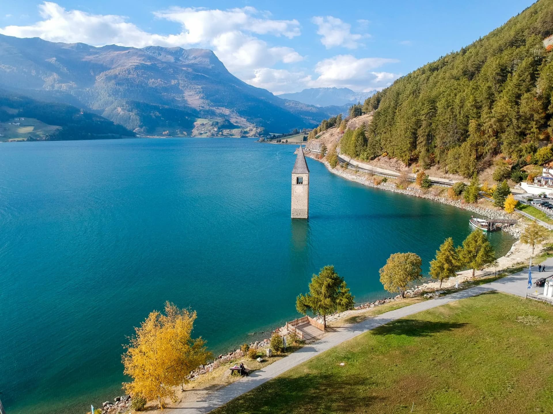 Reschenpass Aerial Photograph