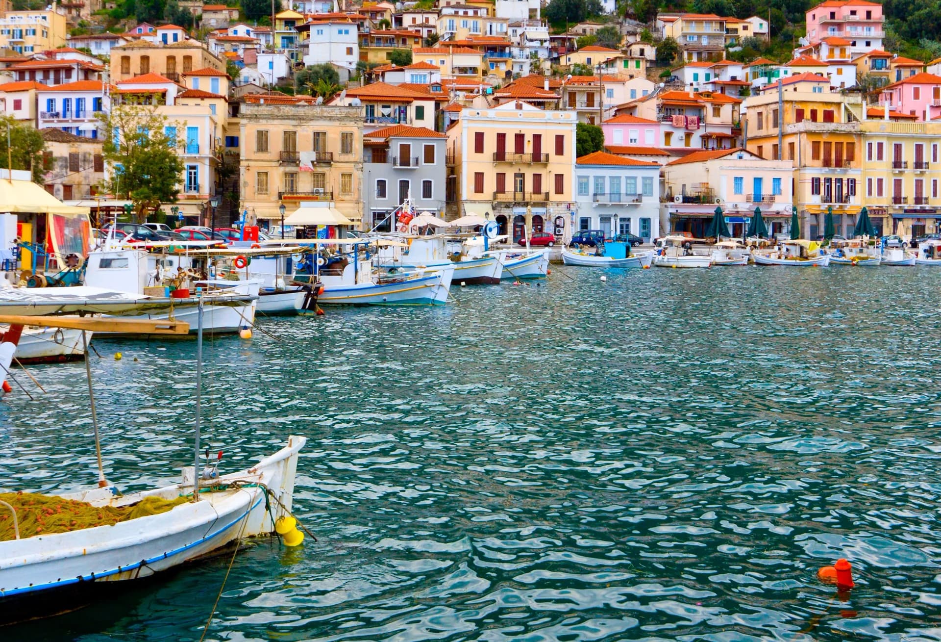Traditional fishing village of Gytheio in Greece