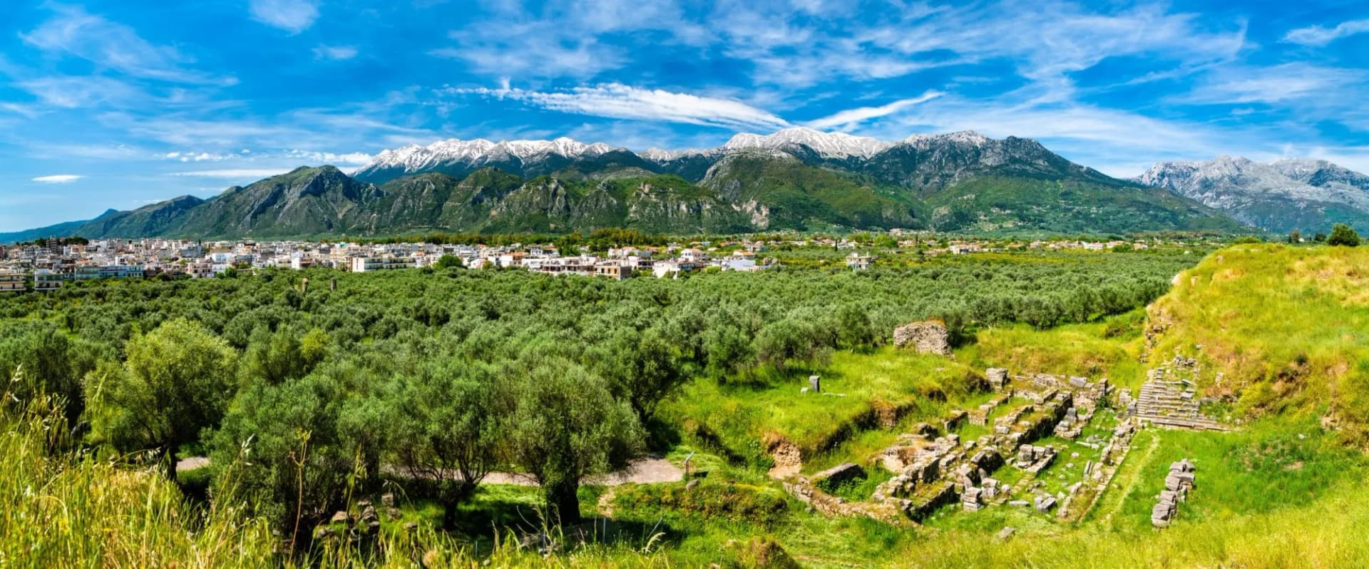 Ruins of Ancient Sparta in Greece