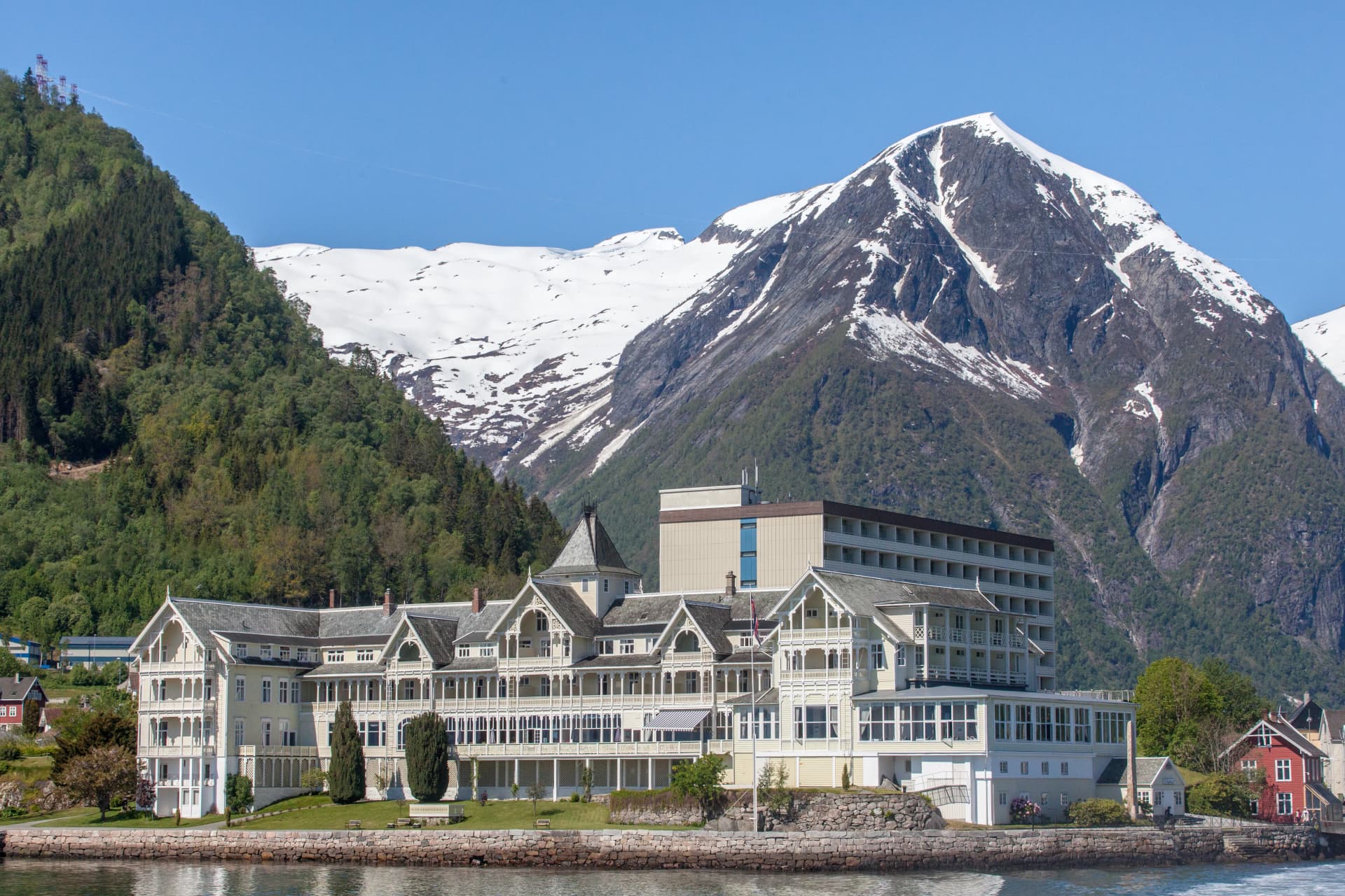 Hotel by the fjord, Kviknes Hotel, Balestrand, Norway