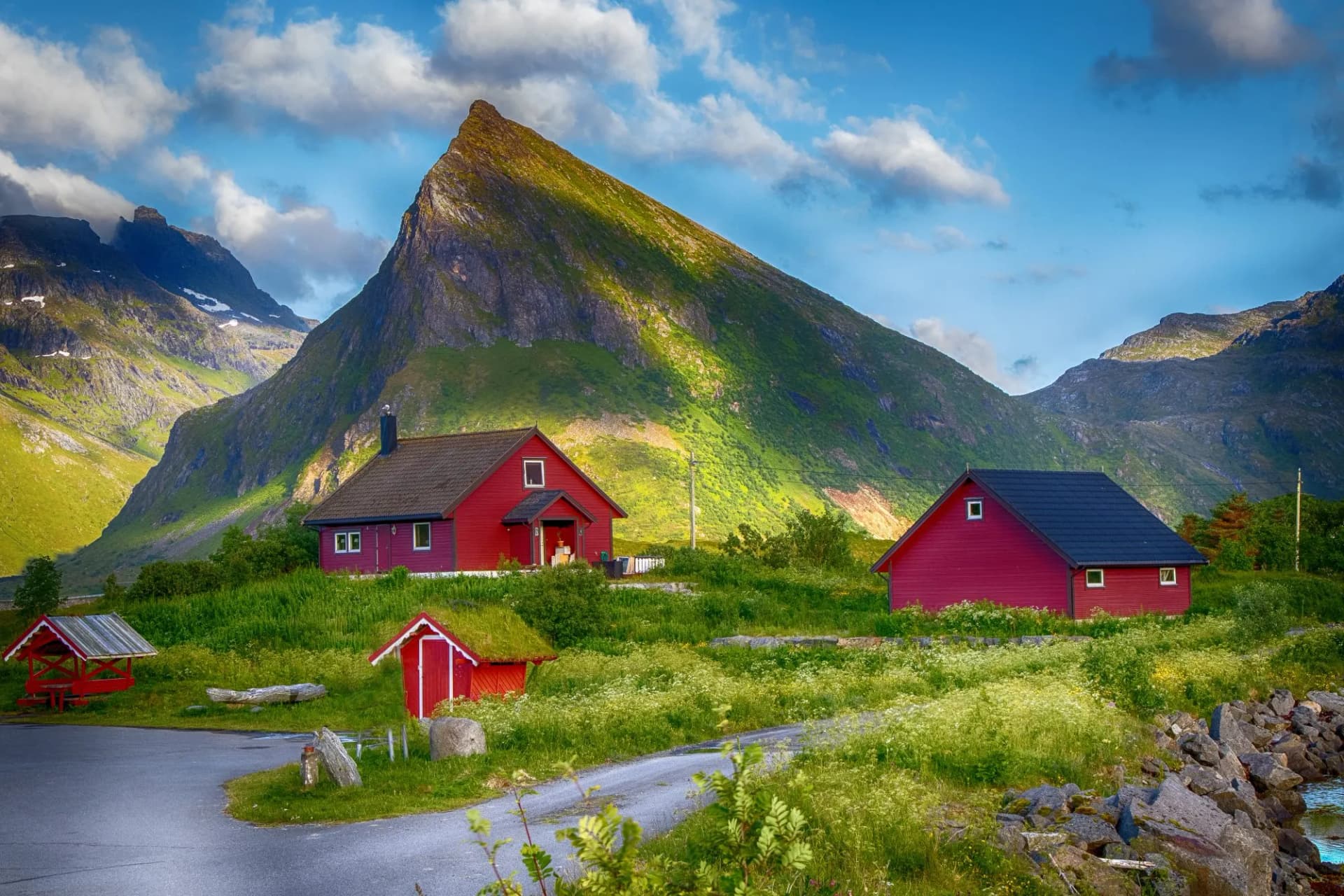 red houses lofoten