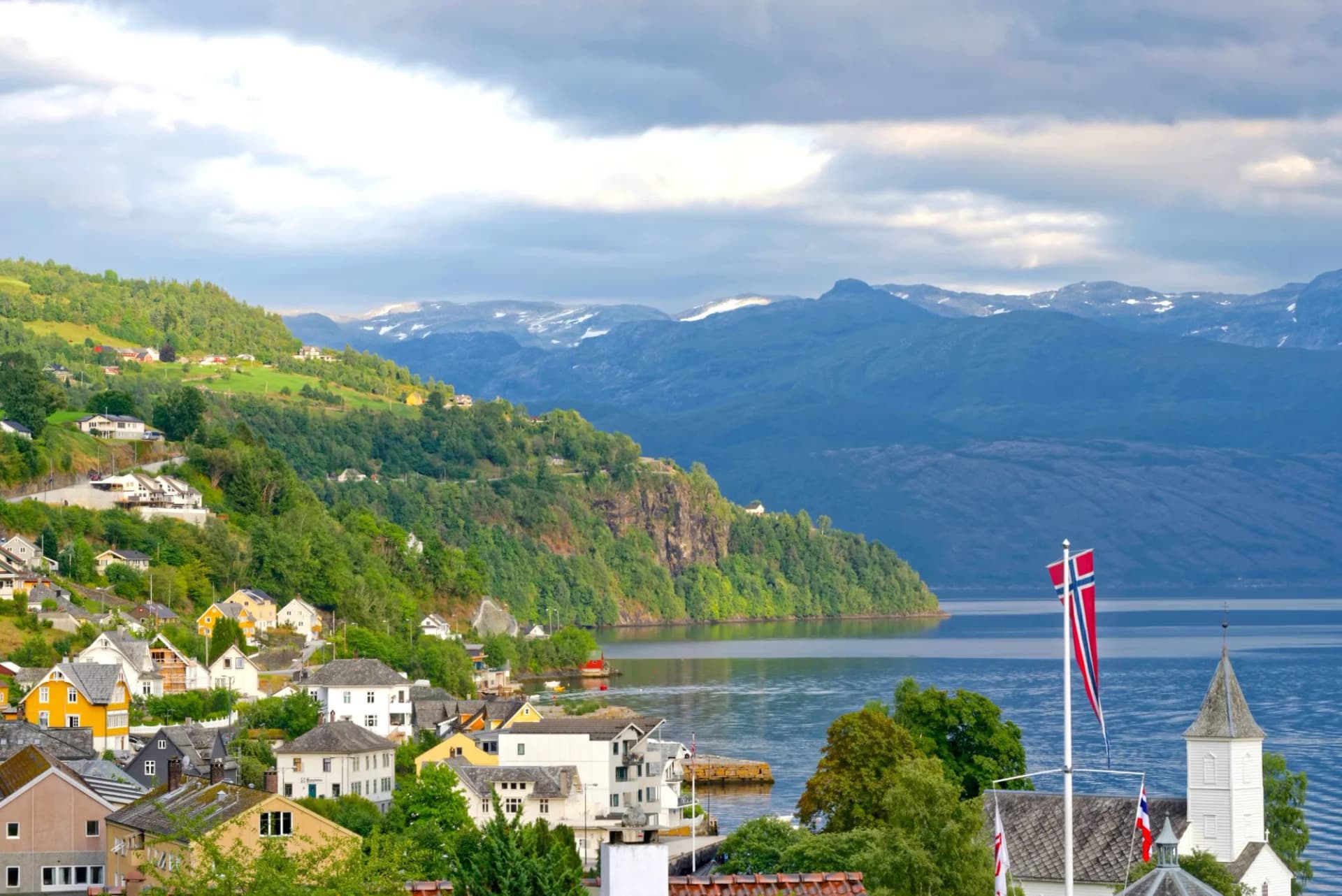 Øystese view of fjord