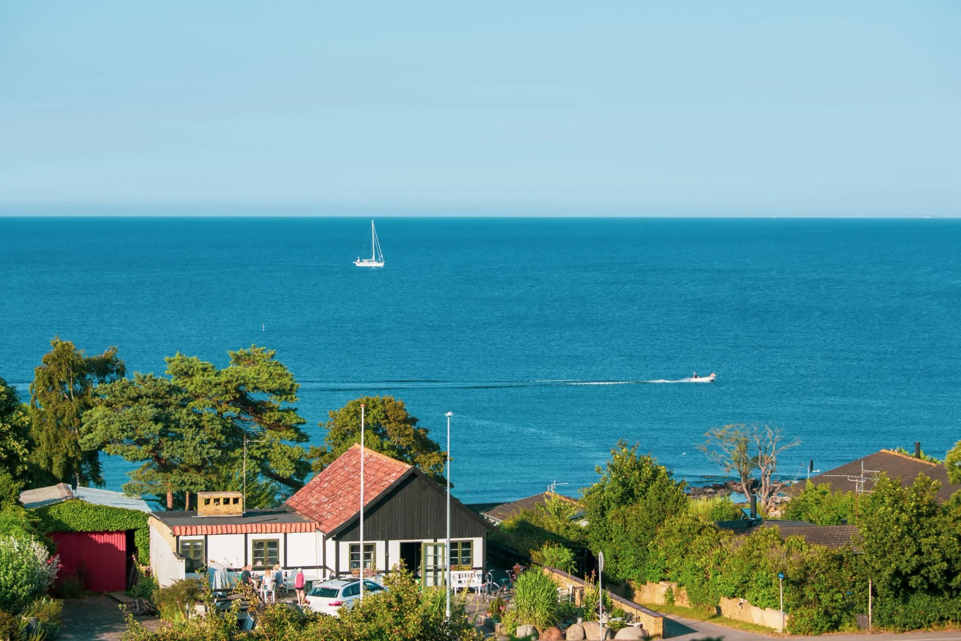 Allinge coast of Bornholm Denmark