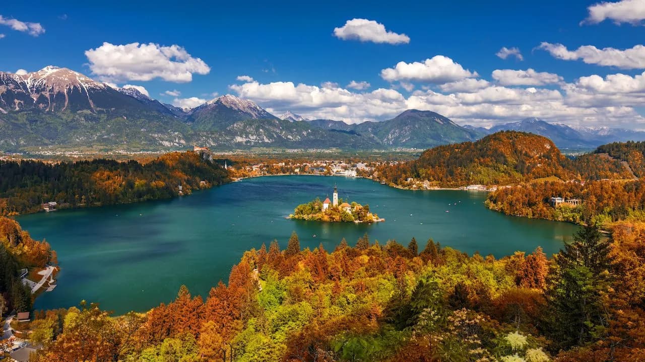 View of Bled from Ojstrica