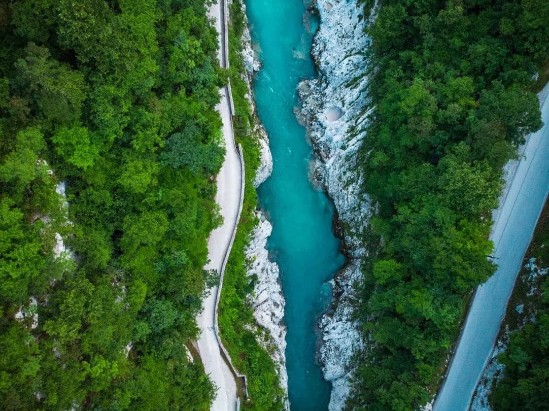 soča river from above