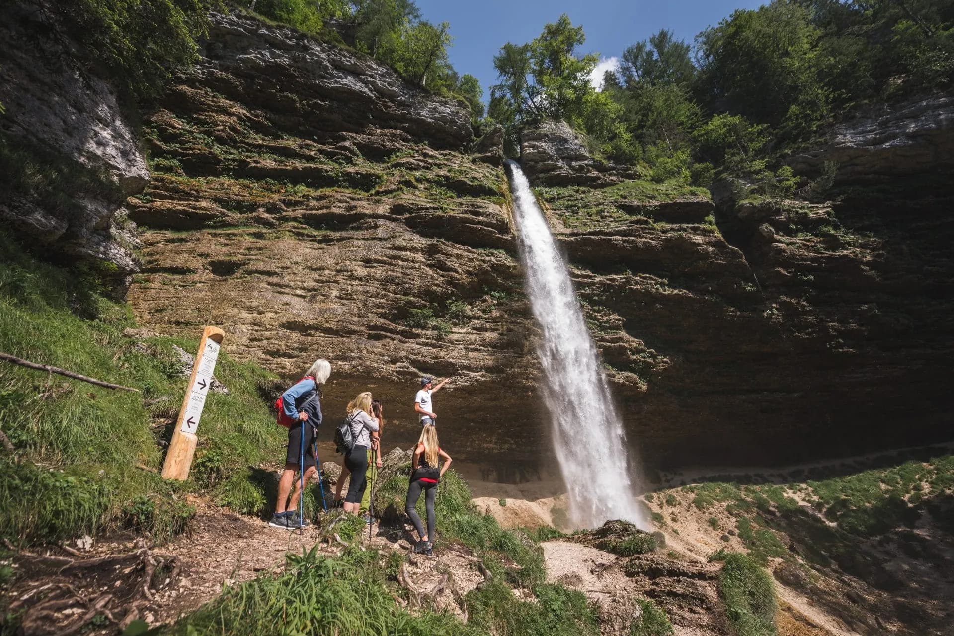 short hike to peričnik waterfall