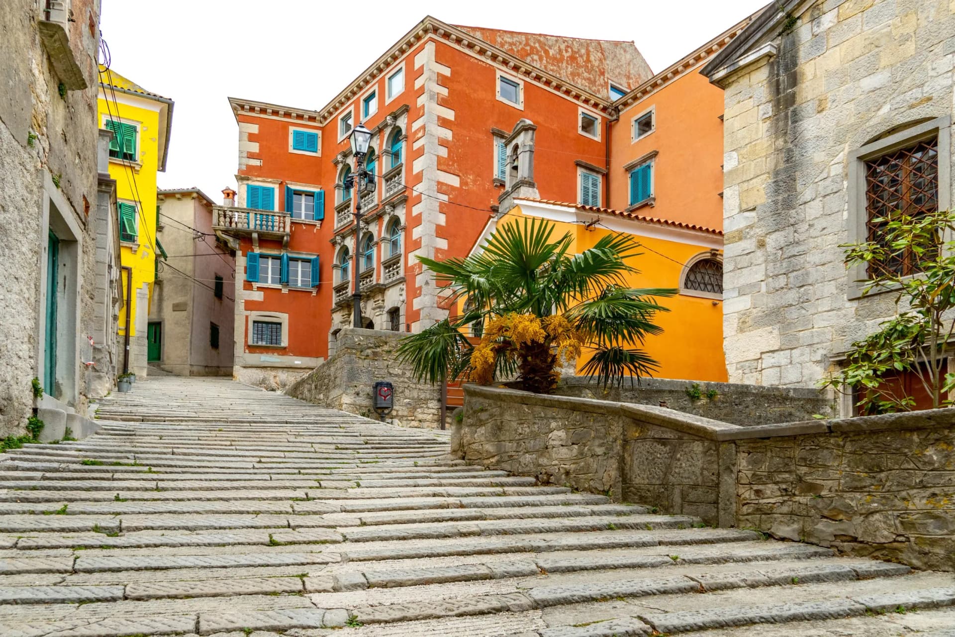 Altstadtszene Labin, Kroatien