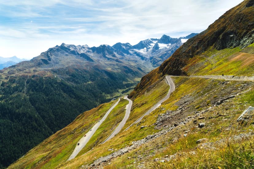 Timmelsjoch (Italian Passo del Rombo) is an Alpine road saddle located on the border of Austria and Italy
