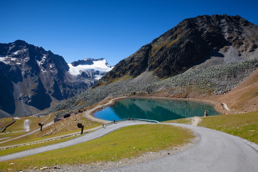 The Tiefenbach glacier in the Ötztal Alps of Tyrol
