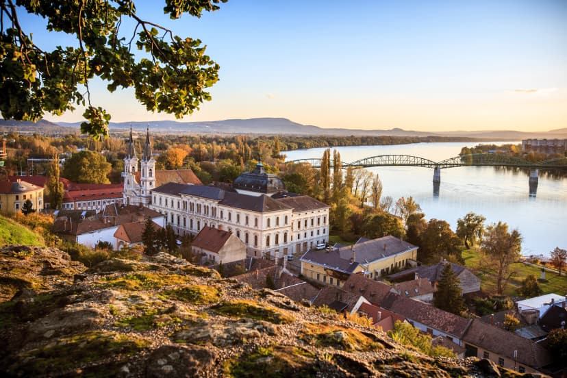 View of the old town of Esztergom, Hungary