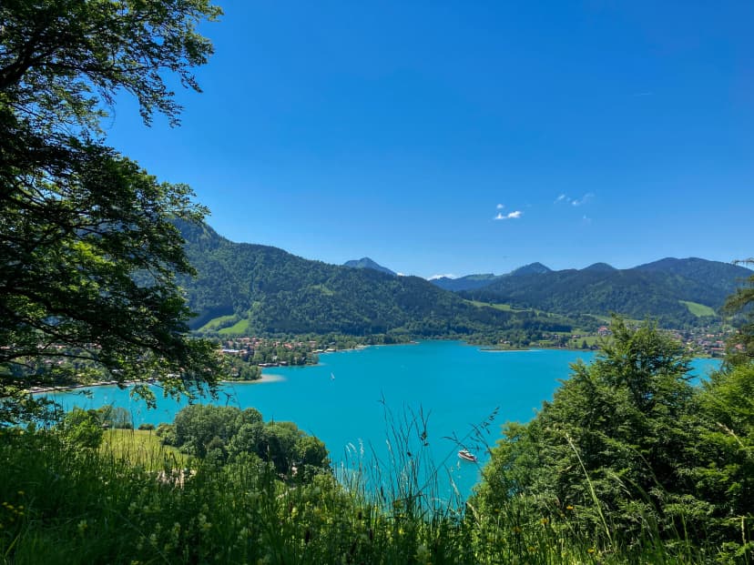Views of Tegernsee Lake in germany