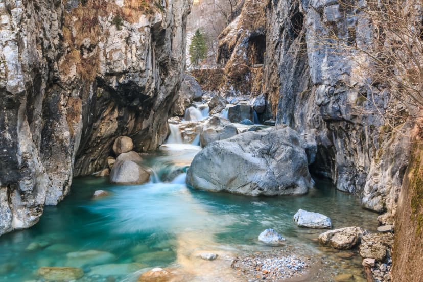 Rapids in Dovžanova soteska gorge