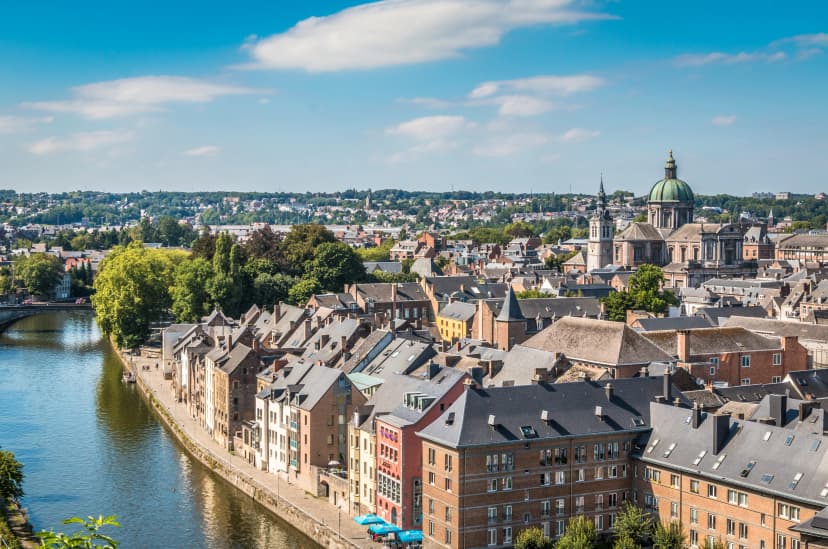View of Namur in Belgium
