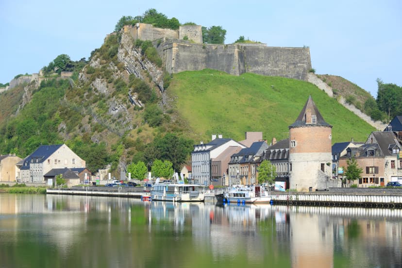 The medieval Citadel of Givet in Ardennes, France