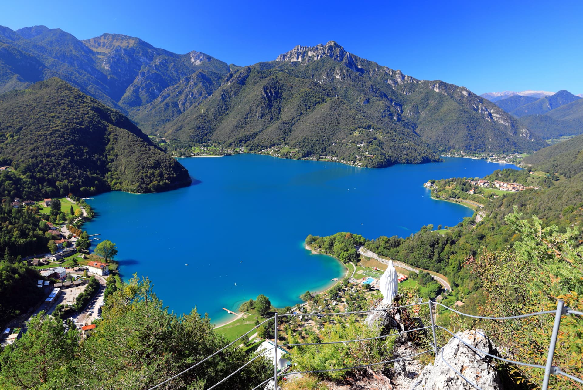 The beautiful Lake Ledro in Trentino
