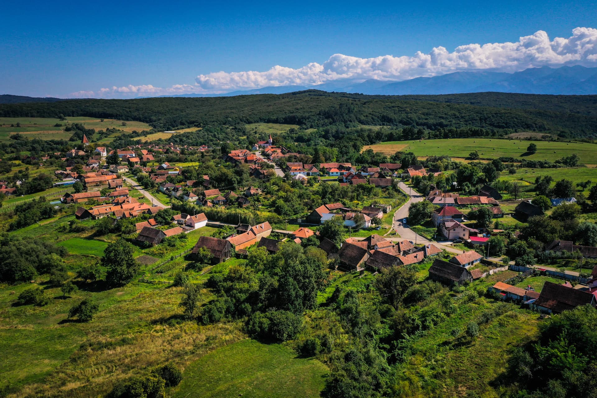 Old saxon village in Transylvania