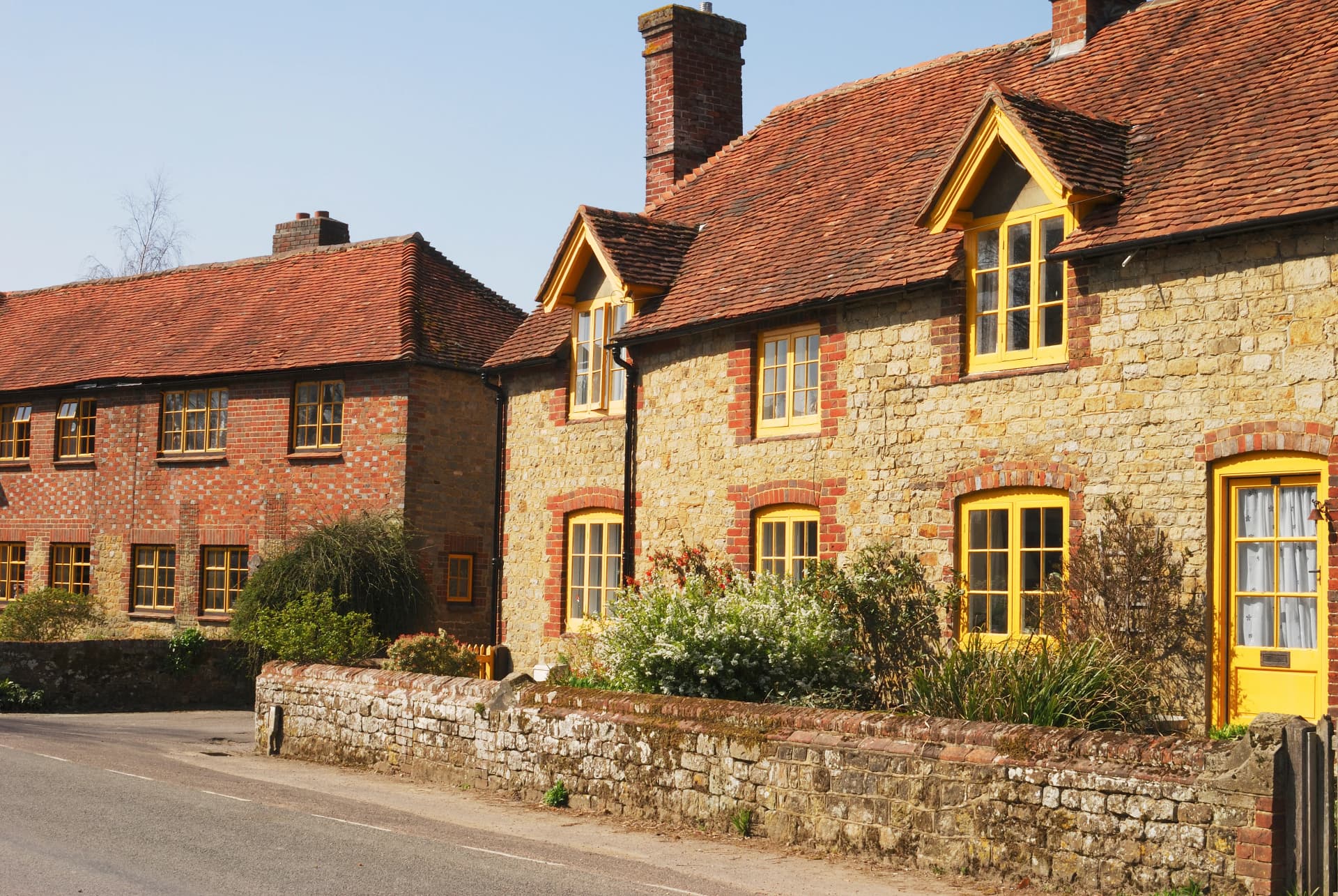 Cottages at Easebourne near Midhurst. Sussex