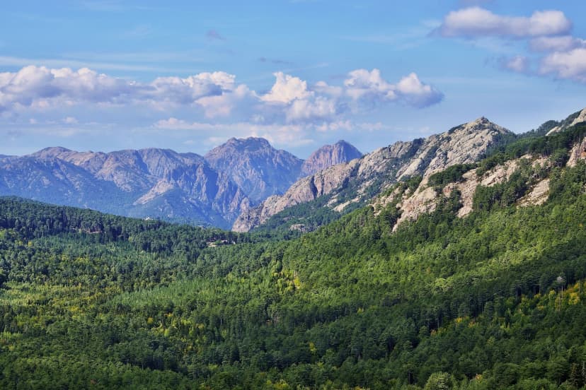 Corsica-view from the pass Col de Vergio
