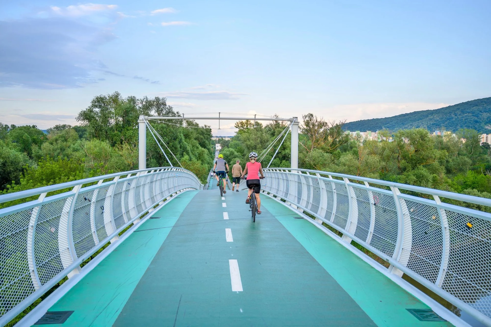 Freedom bridge in bratislava