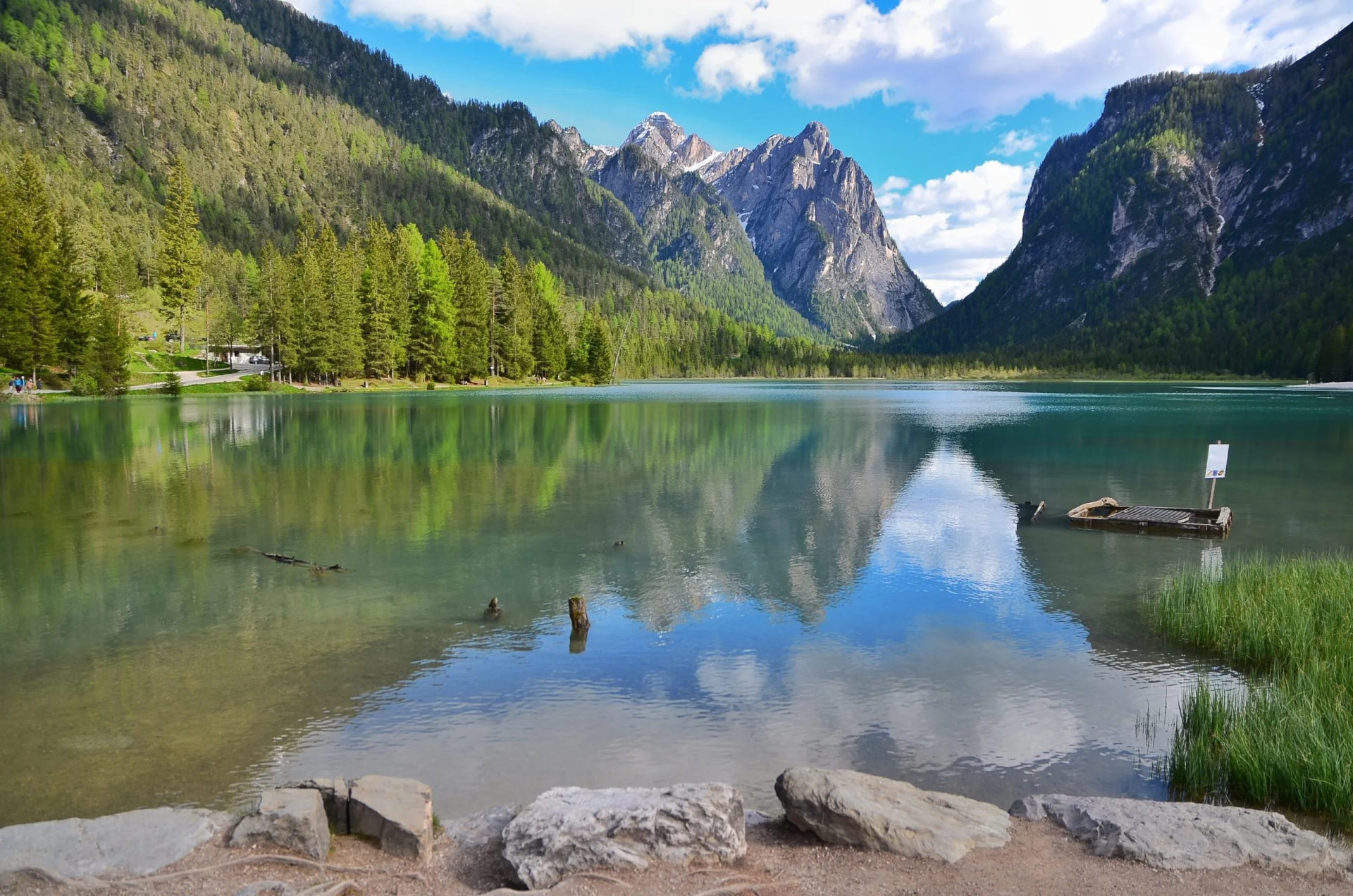 drau river view