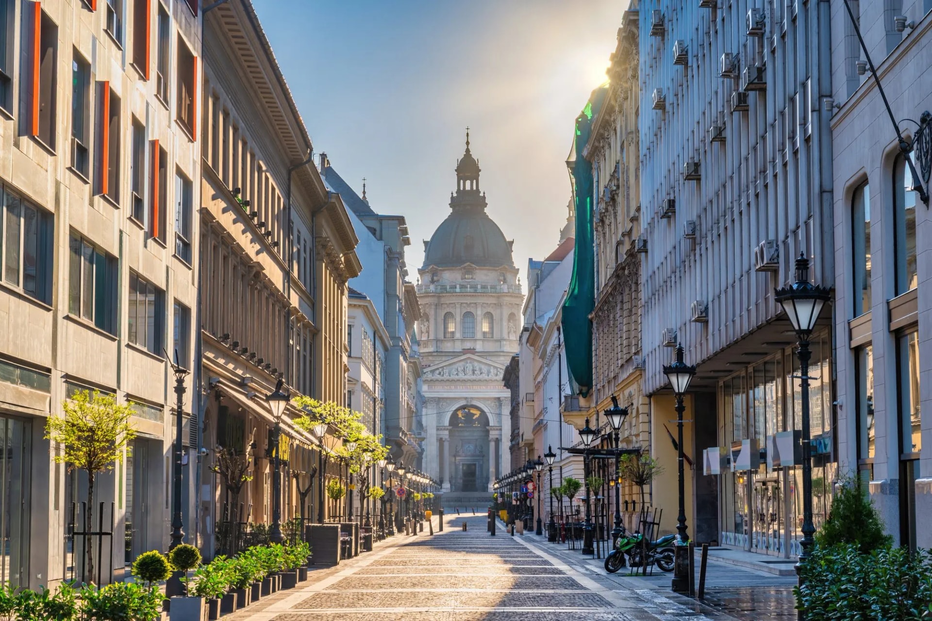 Streets of budapest city center