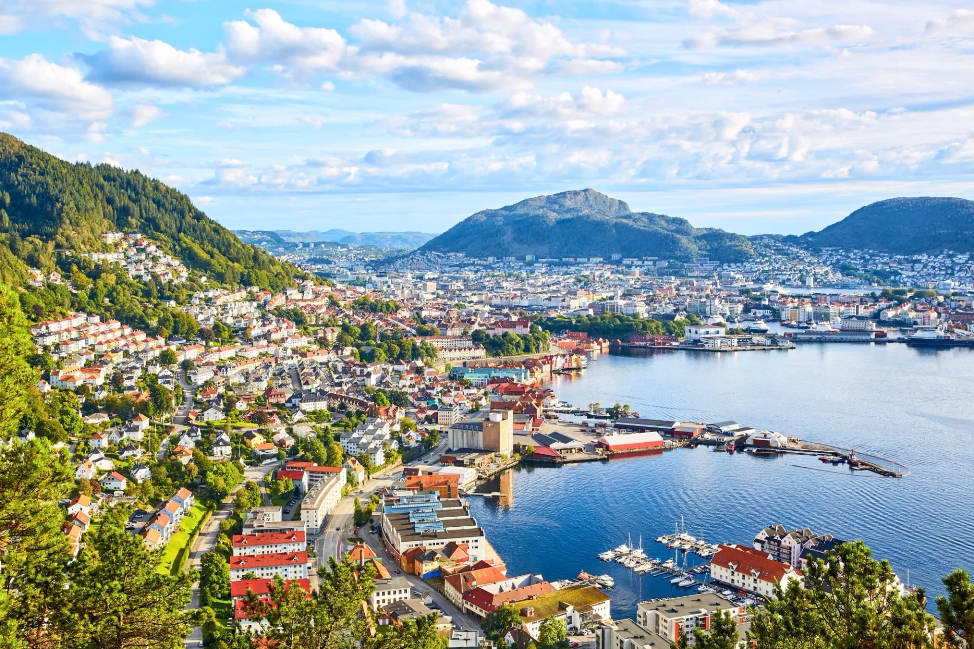 aerial bergen