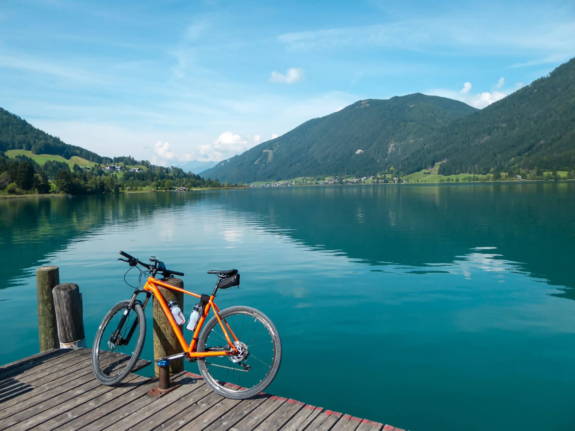 Cycling near the Carinthian lakes