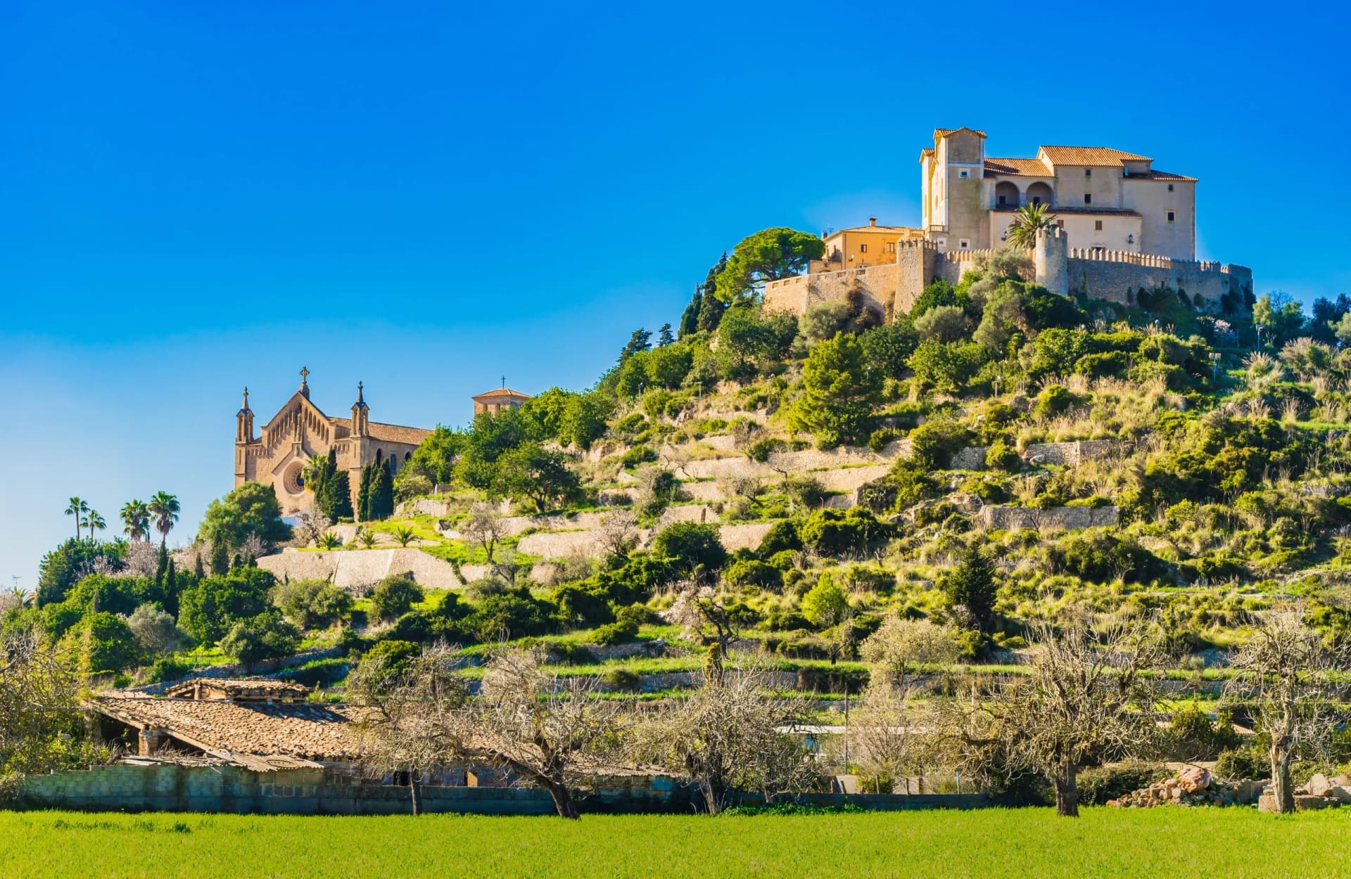 Church of pilgrimage with fortification wall