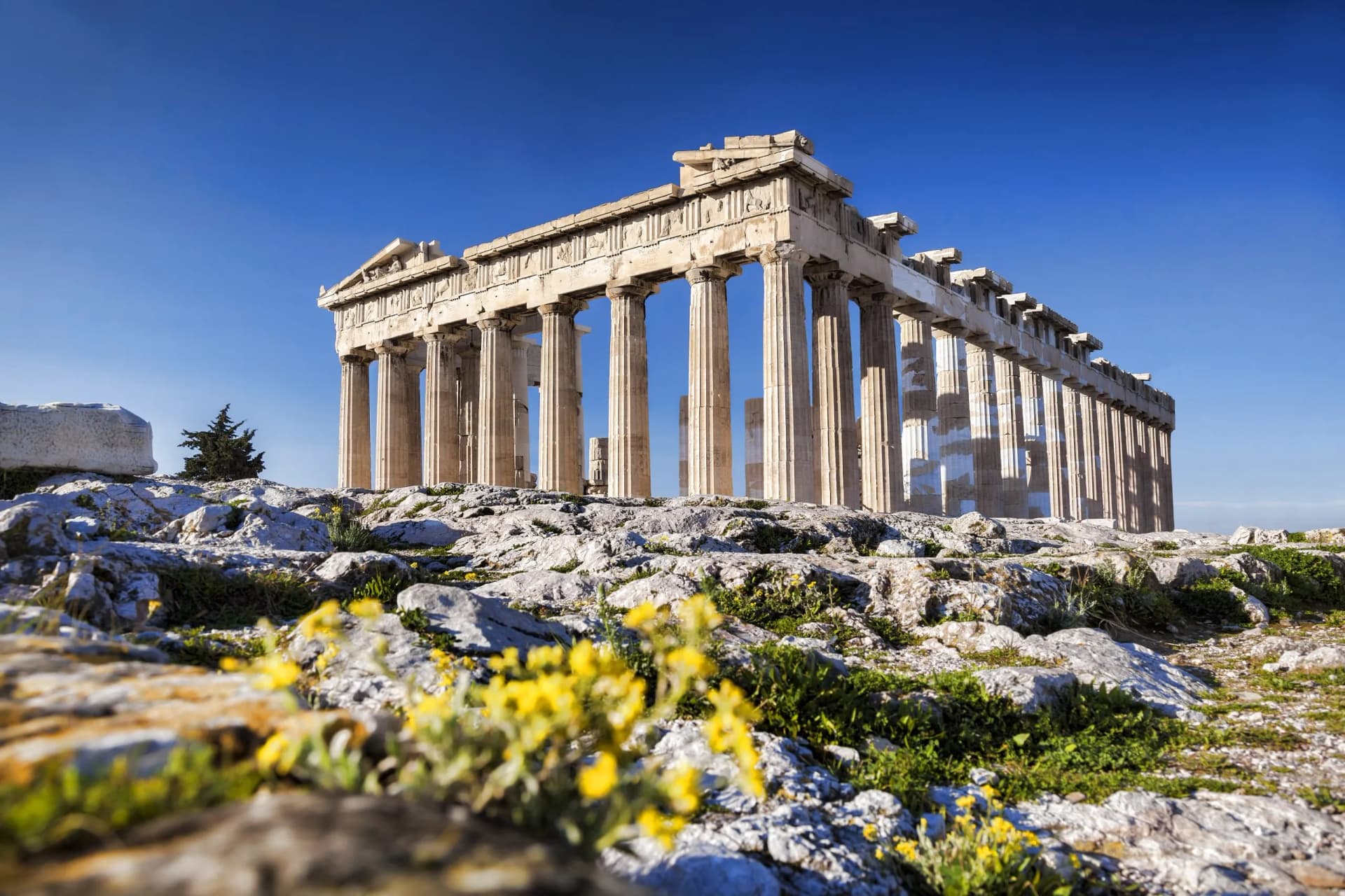 Parthenon temple on the Athenian Acropolis in Greece