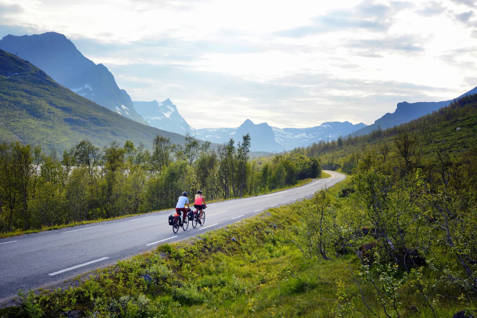 Bicycle tour, Senja island, Norway