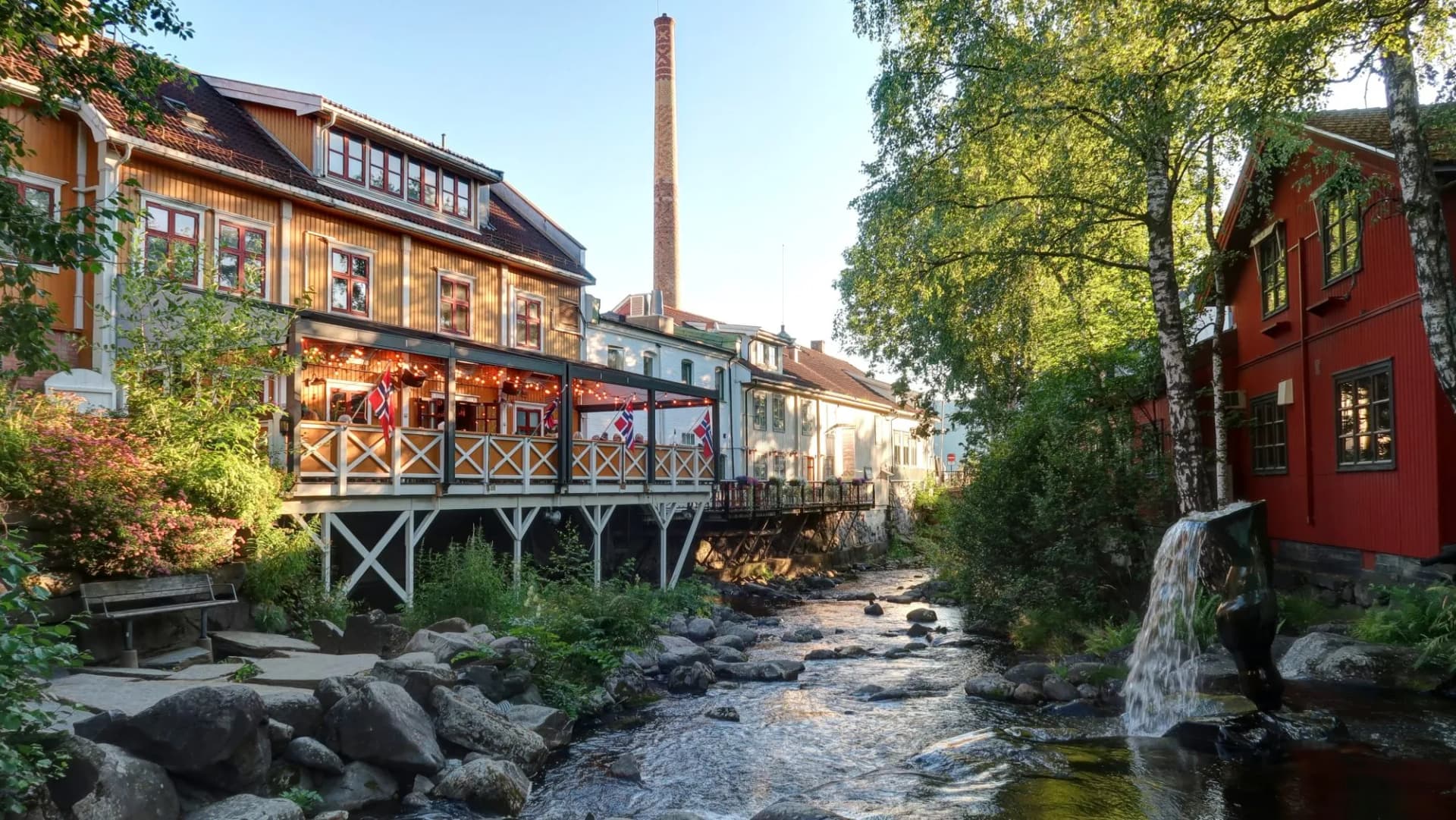 stream through Lillehammer