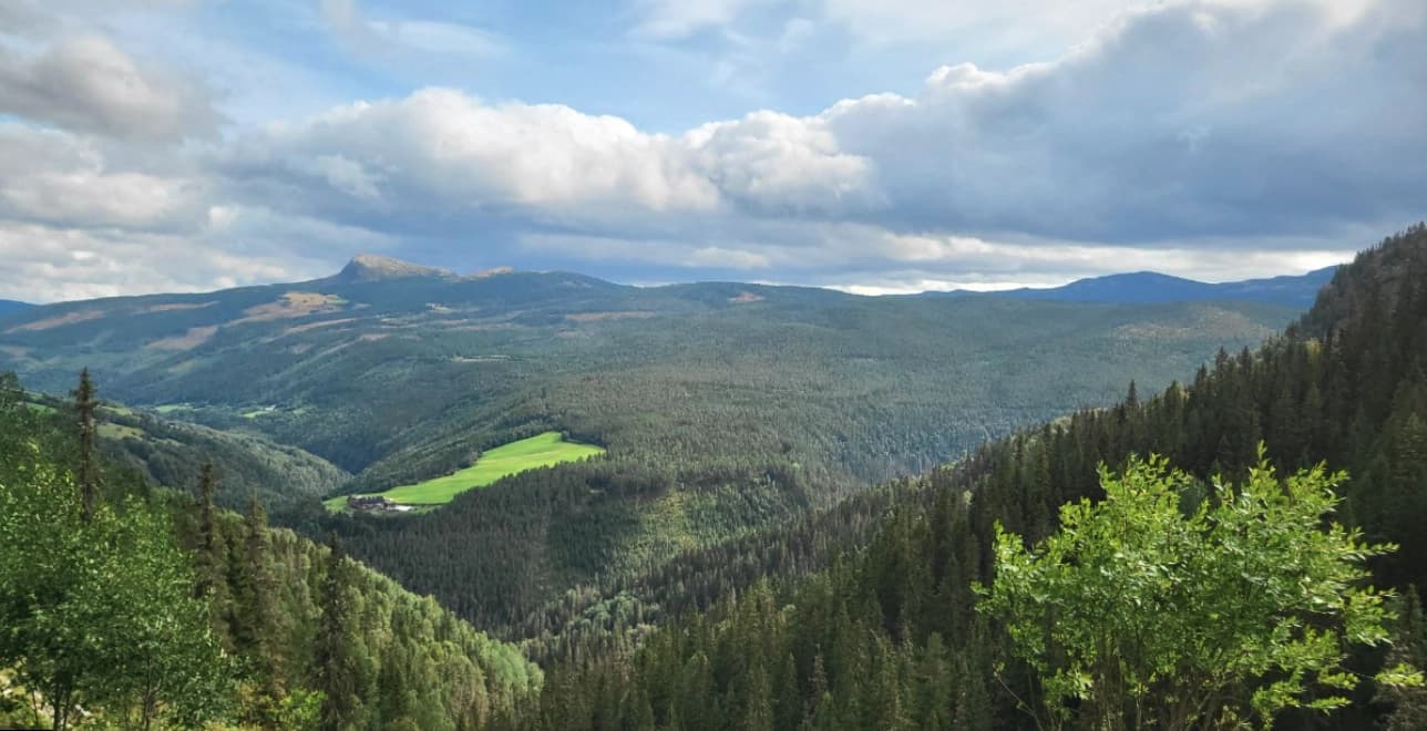 view from viewpoint on way to vinstra
