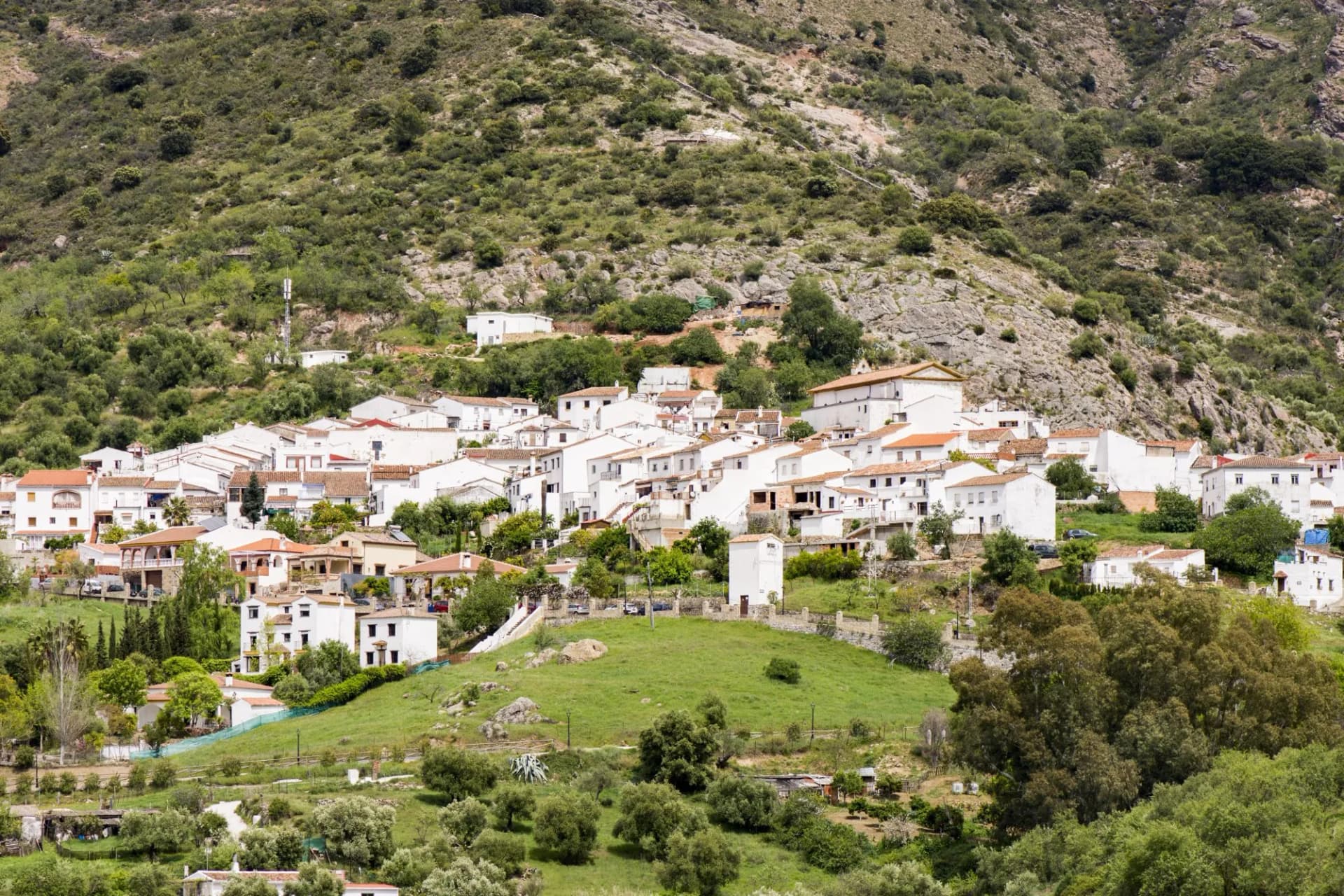 White village of Jimera de libar andalusia