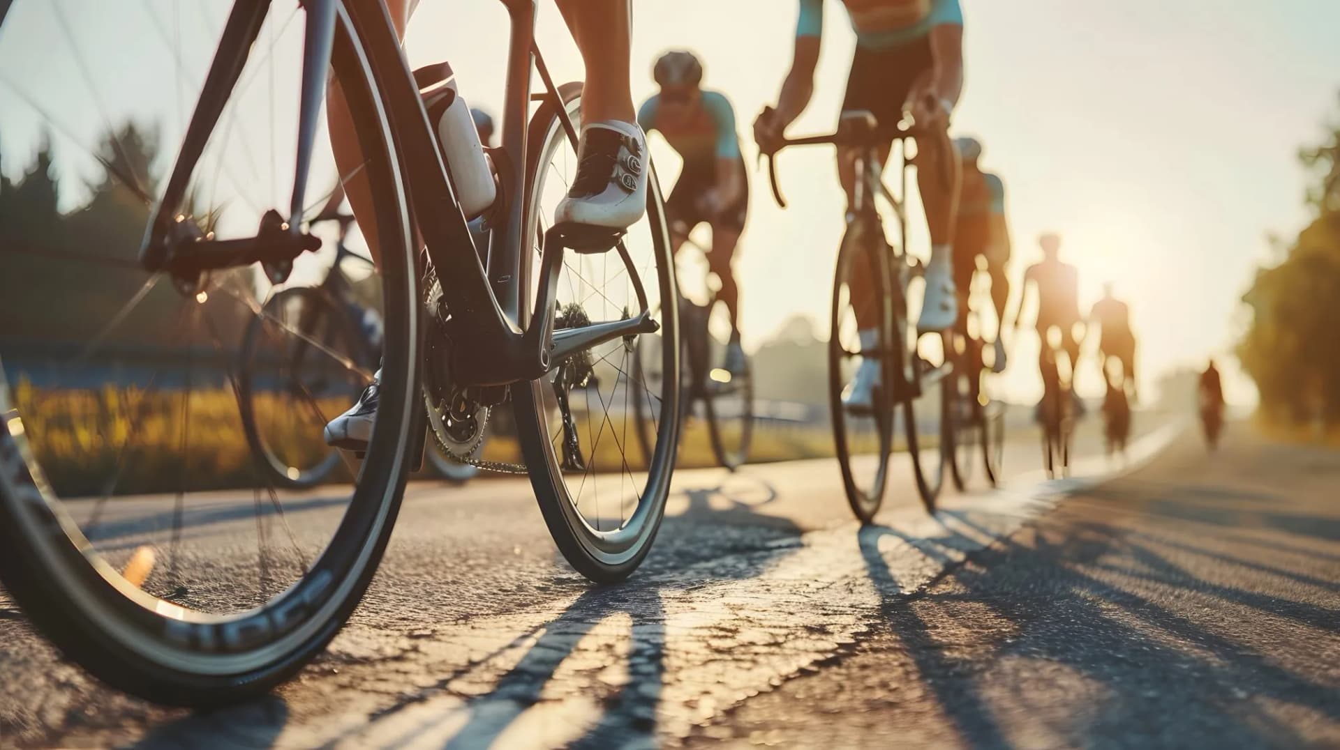 group of cyclists
