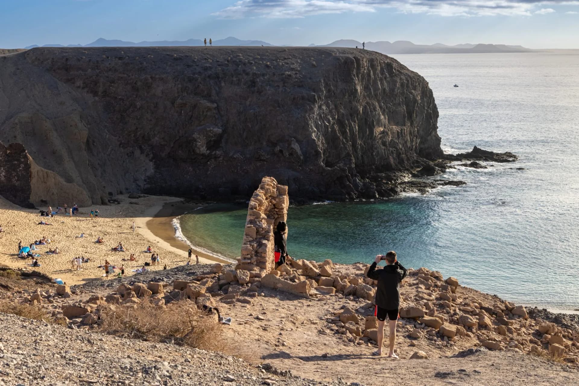 Playa de Papagayo beach on Lanzarote