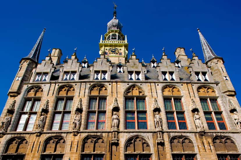 Town hall in Veere in the Netherlands