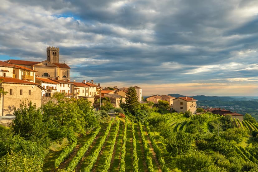 Slovenian village. Šmartno is a small city in the Municipality of Brda in the Littoral region of Slovenia, the entire place has been declared a cultural heritage monument
