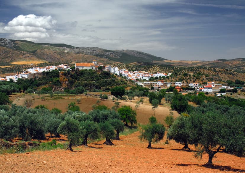 El Burgo - one of famous white villages in Andalusian inland, Andalusia, Spain, Europe
