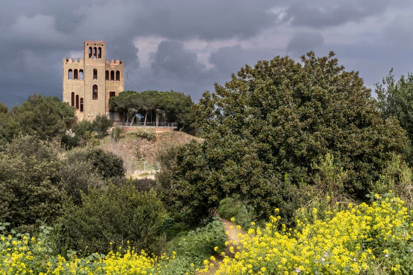 Torre Baro tower in Collserola natural park in Barcelona Spain