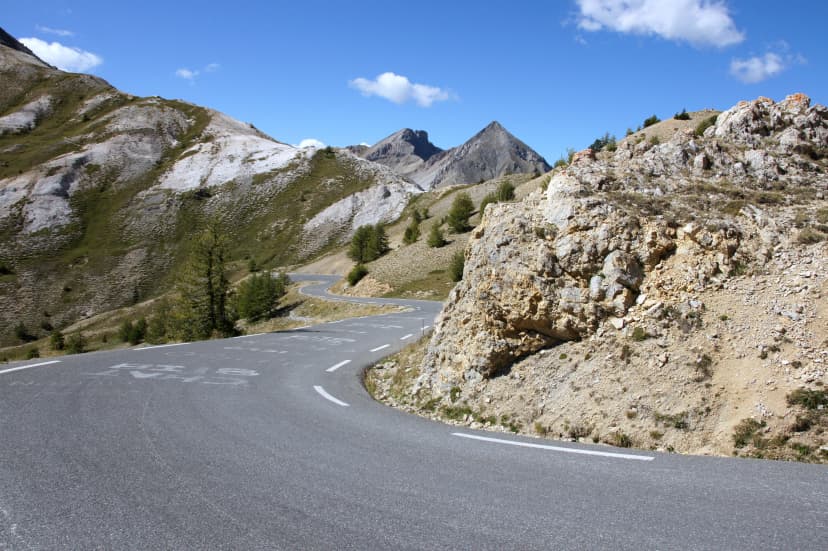 Col d'izoard in den französischen Alpen