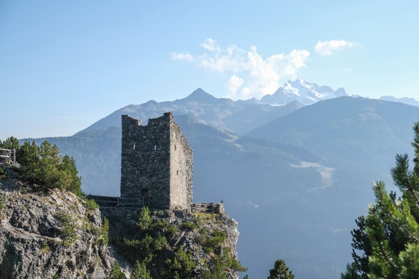 Auf dem Passo Torri di Fraele
