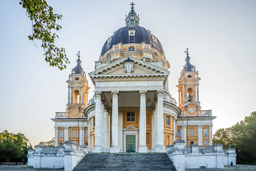 View at the Basilica Superga near Turin - Italy
