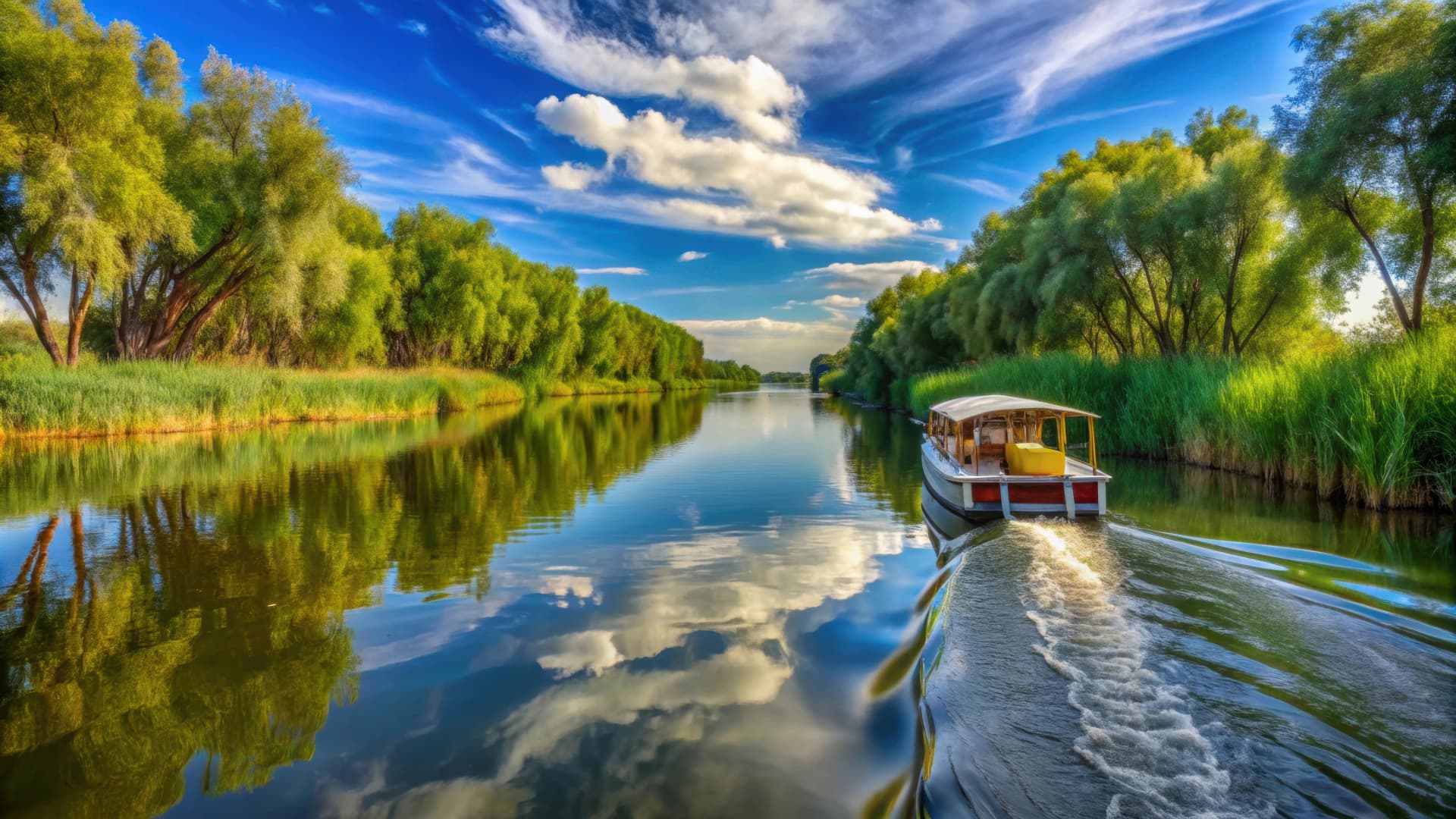 Danube delta boat tour