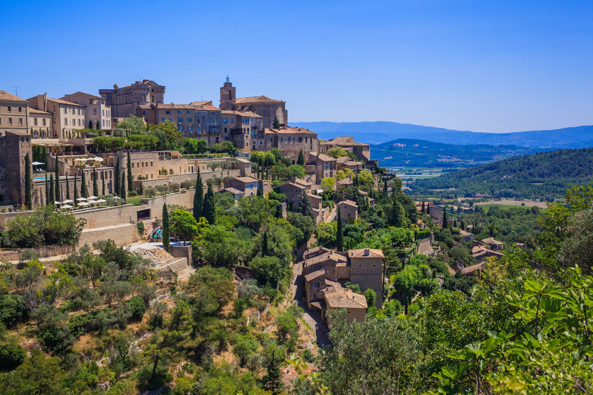 Small typical town in Provence,